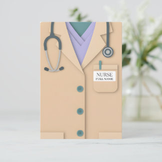 Custom Nurse Name Appreciation Card