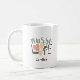 Custom Nurse Name Mug | Nursing Gift for RN, LPN 