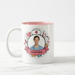 Custom Nurse Photo Mug with Name