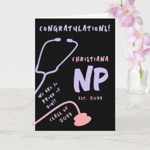 Custom Nurse Practitioner NP Graduation Card
