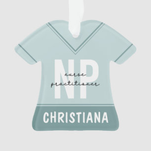 Custom Nurse Practitioner NP Graduation Gift Ornament