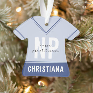 Custom Nurse Practitioner NP Graduation Gift Ornament