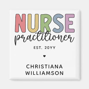 Custom Nurse Practitioner NP Nurse Graduation Magnet