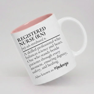 Custom Nurse RN Definition Mug Gift for RN Nurse