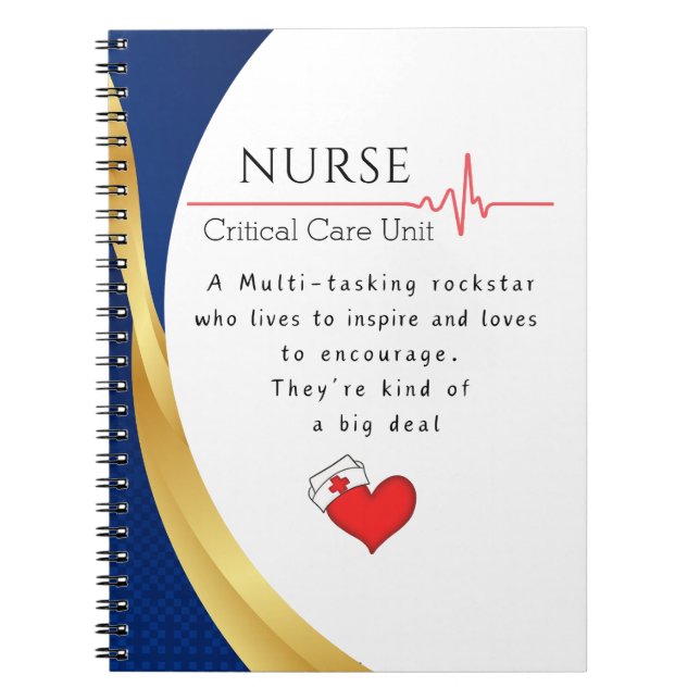 Custom Nurse Speciality Notebook (Front)
