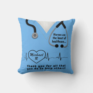 Custom Nurse Thank You Add Name  Cushion