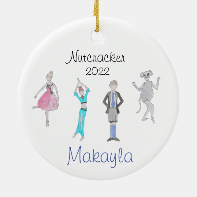 Custom Nutcracker Ornament for Heidi J  (Back)