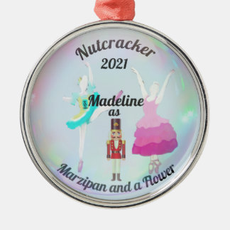 Custom Nutcracker Ornament - Marzipan and Flower