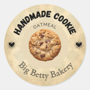 Custom Oatmeal Cookie Labels Personalised