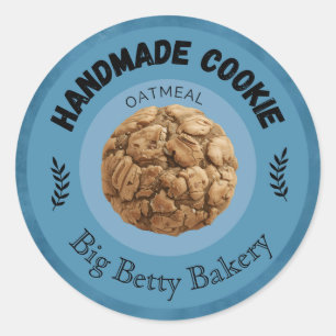 Custom Oatmeal Cookie Labels Personalised