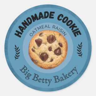 Custom Oatmeal Raisin Cookie Labels Personalised