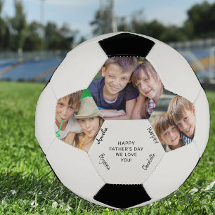 Custom Occasion 3 Photo Signed Football