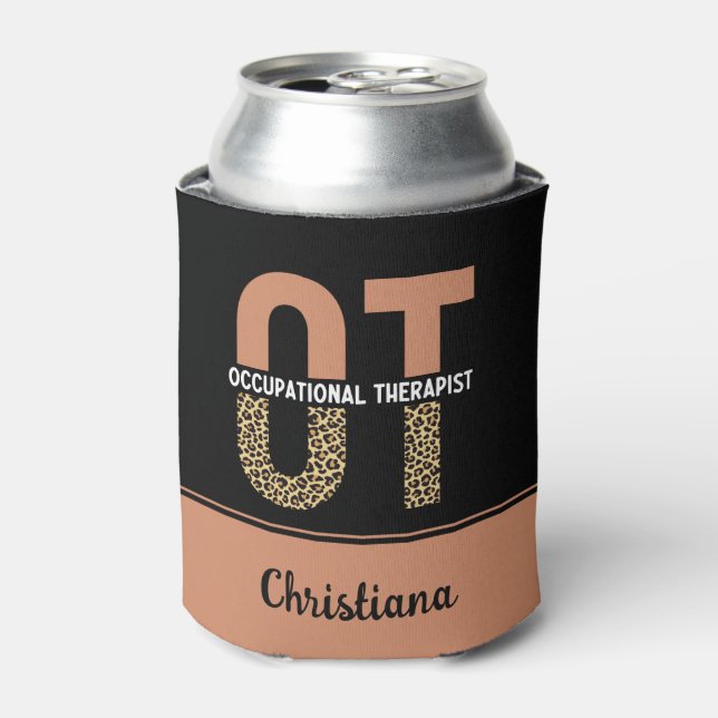 Custom Occupational Therapist OT Appreciation Gift Can Cooler (Can Front)