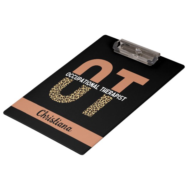 Custom Occupational Therapist OT Appreciation Gift Clipboard (Angled)