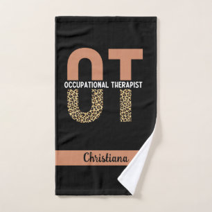 Custom Occupational Therapist OT Appreciation Gift Hand Towel