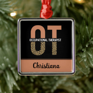 Custom Occupational Therapist OT Appreciation Gift Metal Tree Decoration