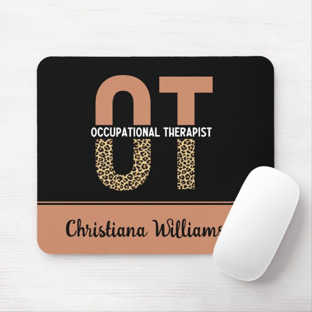 Custom Occupational Therapist OT Appreciation Gift Mouse Mat (With Mouse)