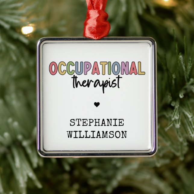 Custom Occupational Therapist OT Gifts  Metal Tree Decoration (Tree)