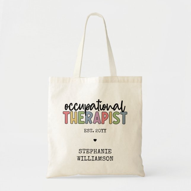 Custom Occupational Therapist OT Gifts Tote Bag (Front)