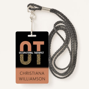 Custom Occupational Therapist OT  ID Badge