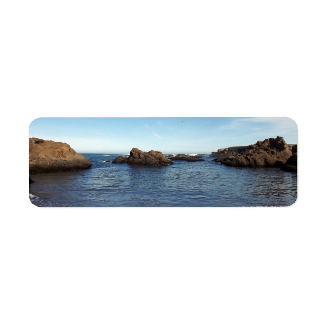 Custom Ocean Return Address Label (Front)