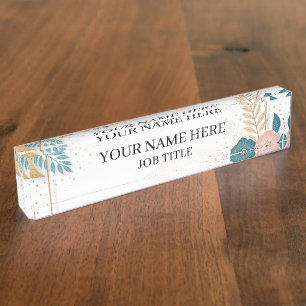 Custom Office Name Plate with Job Title