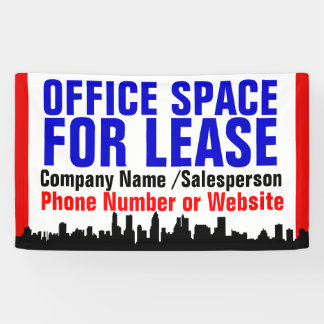 Custom Office Space For Lease Sign