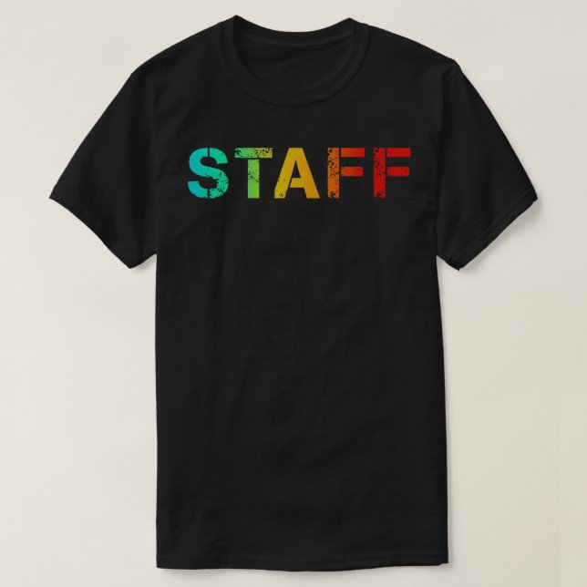Custom Office Staff Uniform T-Shirt (Design Front)
