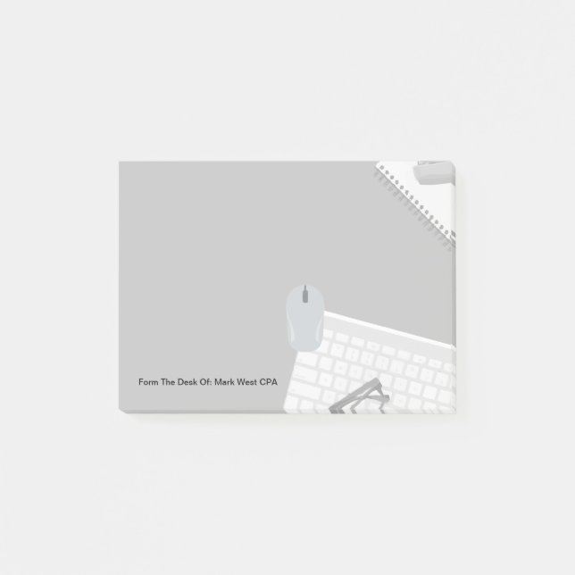 Custom Office Sticky Notepads For An Accountant (Front)