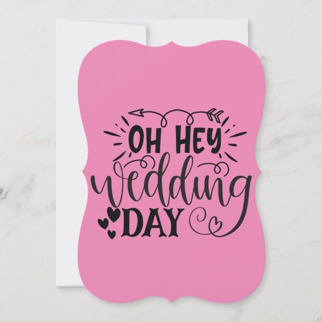 Custom Oh Hey Wedding Day Save The Date (Front)