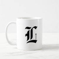 Custom Old English Font Letter (e.g. L for Letter)