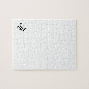 Custom Old English Font Letter (e.g. L for Letter) Jigsaw Puzzle