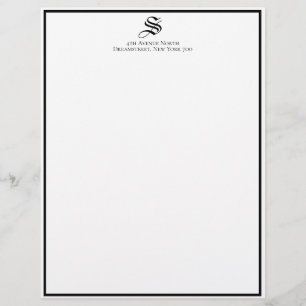 Custom Old English Vintage Font Professional Custom Letterhead