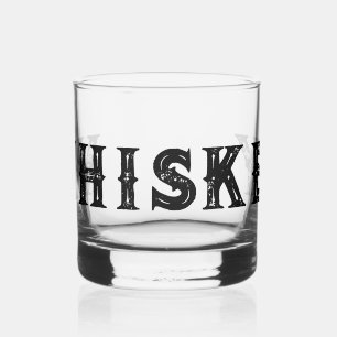 Custom old fashioned design whisky glass gift