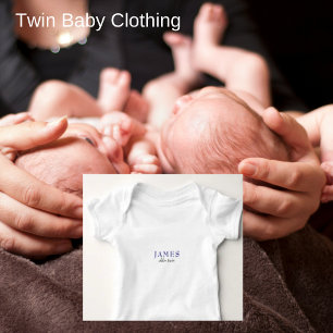 Custom Older Twin Big Brother Baby Bodysuit