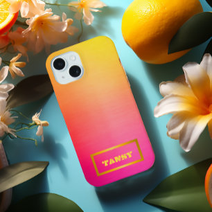 Custom Ombre Pink to Yellow  Samsung Galaxy Case