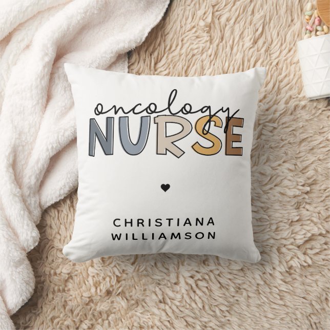 Custom Oncology Nurse Oncology RN Gifts Cushion (Blanket)