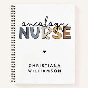 Custom Oncology Nurse Oncology RN Gifts Notebook