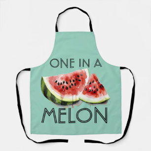 Custom ONE IN A MELON Summer Vibes Party Birthday Apron