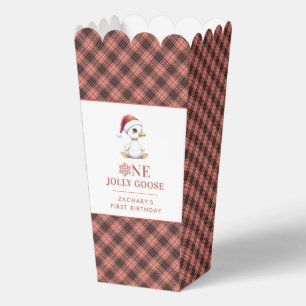 Custom One Jolly Goose December First Birthday Favour Box