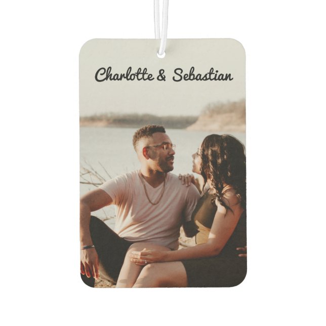 Custom One Of A Kind Personalised Photo Car Air Freshener (Back)