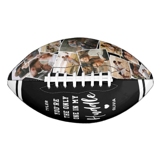 Custom “Only One in My Huddle” 12 Photo American Football (Front)