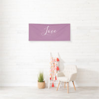 Custom Opera Mauve Solid Colour Minimalist Wedding