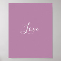 Custom Opera Mauve Solid Colour Minimalist Wedding