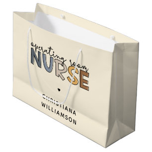 Custom Operating Room Nurse OR Nurse Appreciation Large Gift Bag
