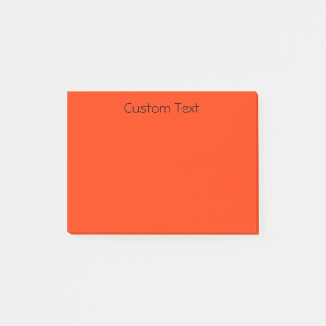 Custom Orange/Red Post-it Notes (Front)