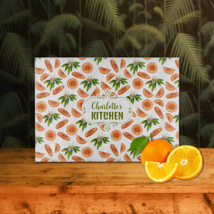 Custom Orange Watercolor, Kitchen   Cutting Board