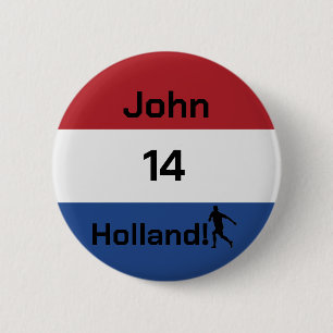 Custom Oranje Fan Spirit 6 Cm Round Badge