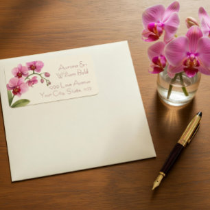 Custom Orchid Address Labels