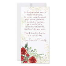 Custom Order Event and Thank You Card